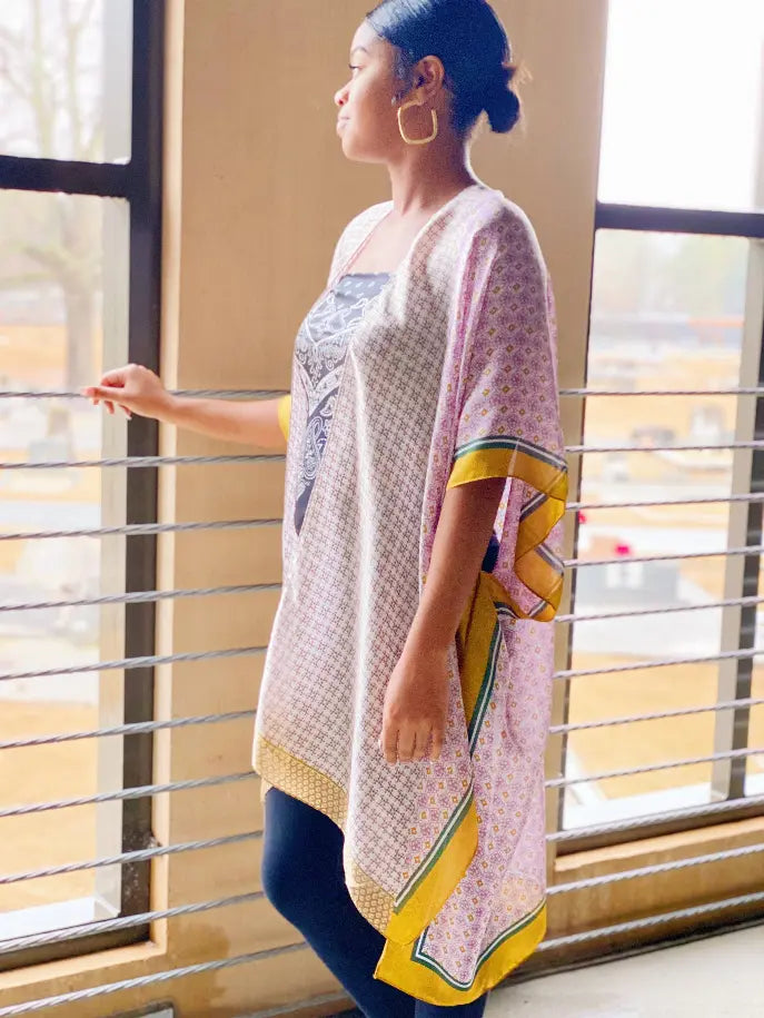 Silky Printed Kimono Ellison+Young