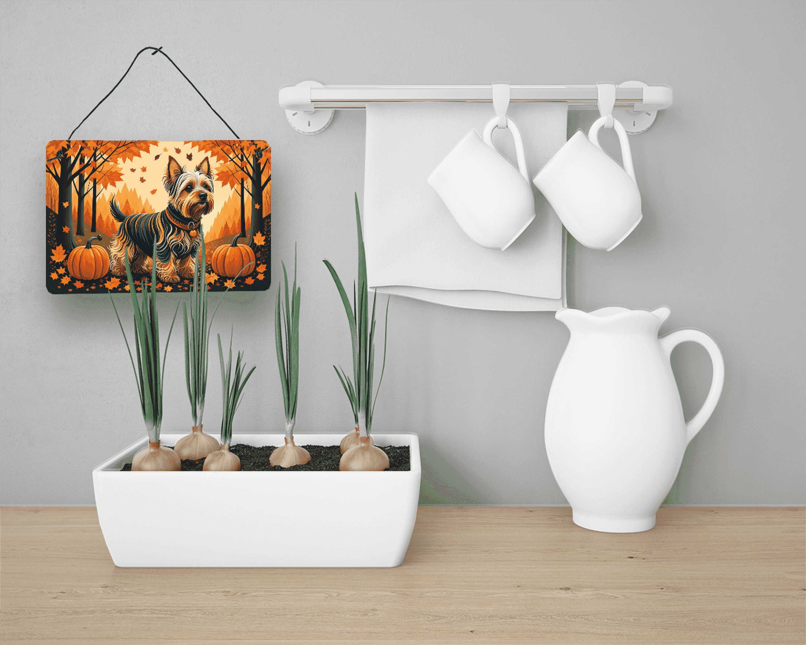 Silky Terrier Fall Wall or Door Hanging Prints Caroline's Treasures