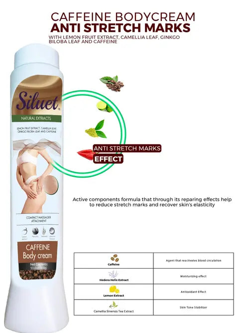 Siluet Caffeine Body Gel  oz Lia International