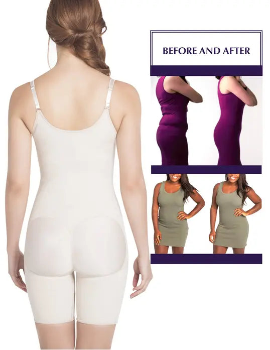 Siluet E Slimming Braless Mid-Thigh Body Shaper Lia International