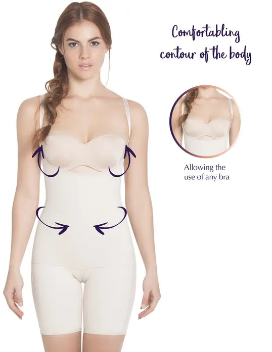 Siluet E Slimming Braless Mid-Thigh Body Shaper Lia International