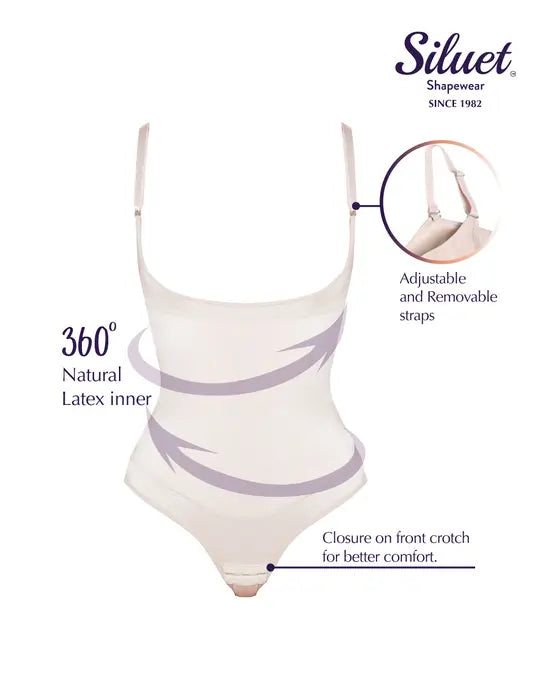Siluet T Thermal latex shaper thong style without zipper Lia International