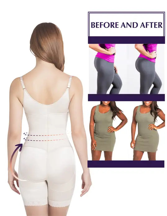Siluet  Thermal latex shaper Mid-Thigh style without zipper Lia International