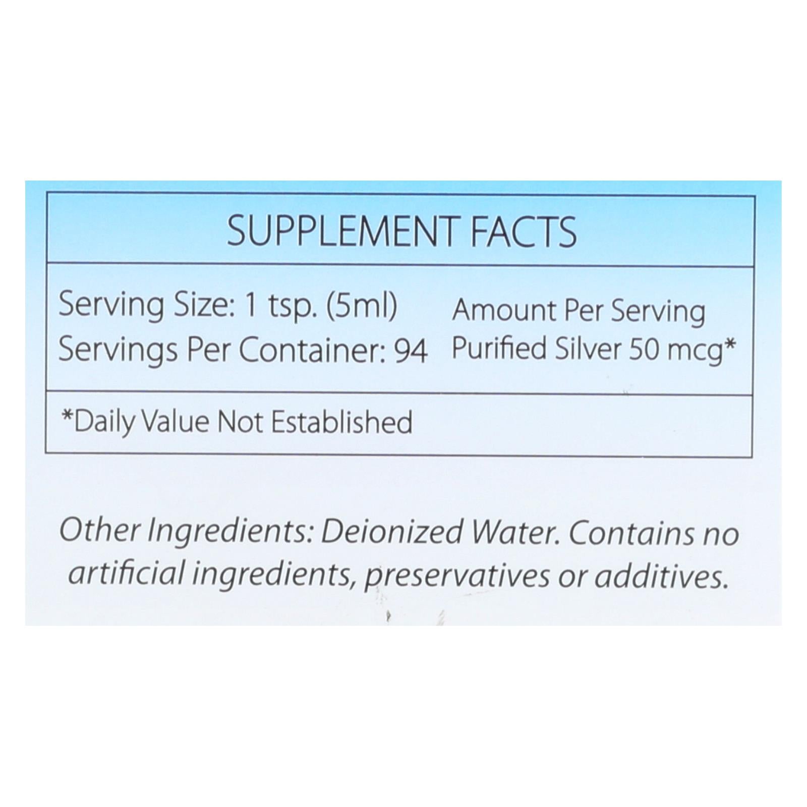Silver Biotics - Supplmnt Dly Immn Fmly Size - 1 Each 1-16 Fz American Biotech Labs®