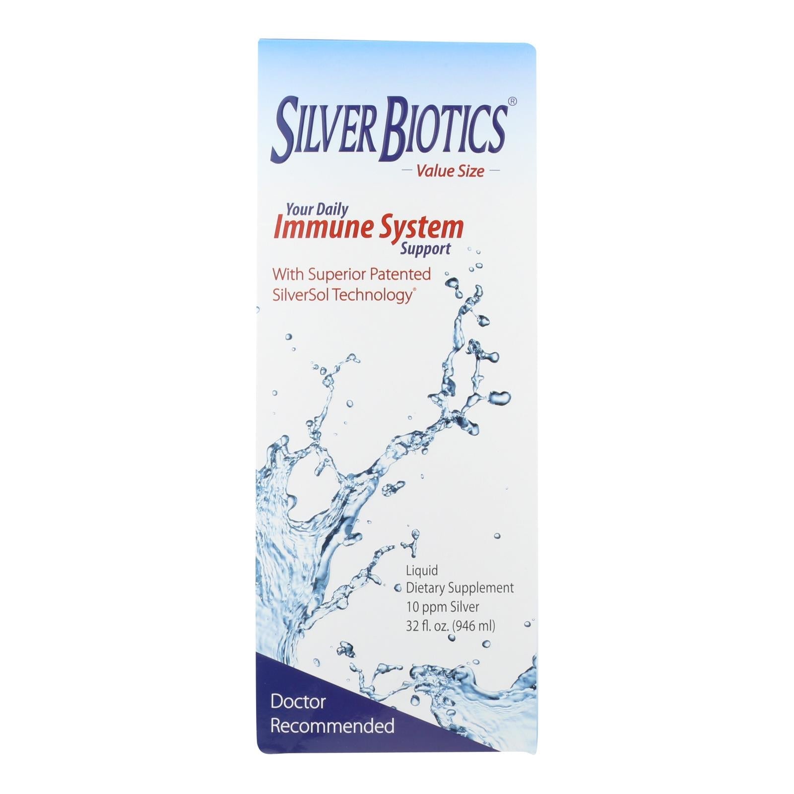 Silver Biotics - Supplmnt Dly Imun Sup Vlu - 1 Each 1-32 Fz Silver Biotics