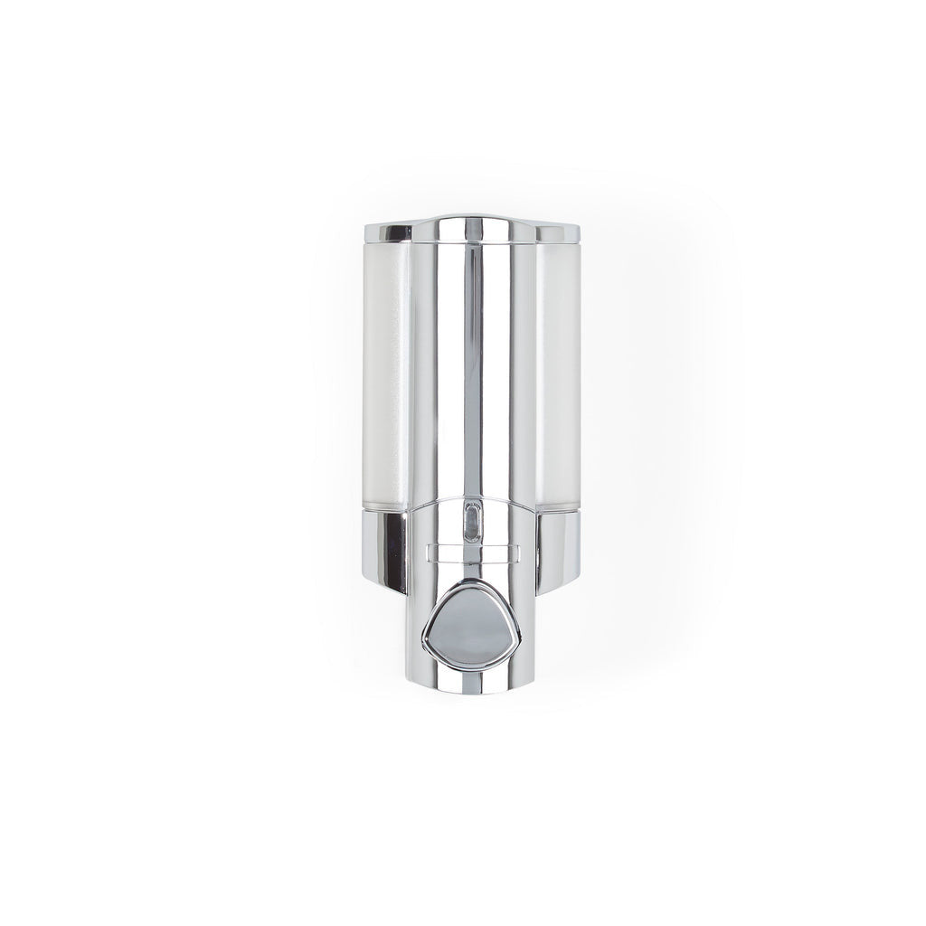 Silver Heavy Duty Plastic Wall Mount Soap Dispenser - GreatEagleInc