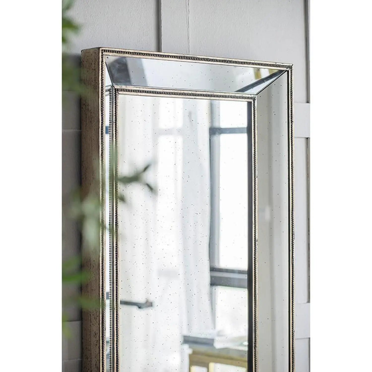 Silver Rectangle Accent Mirror - GreatEagleInc