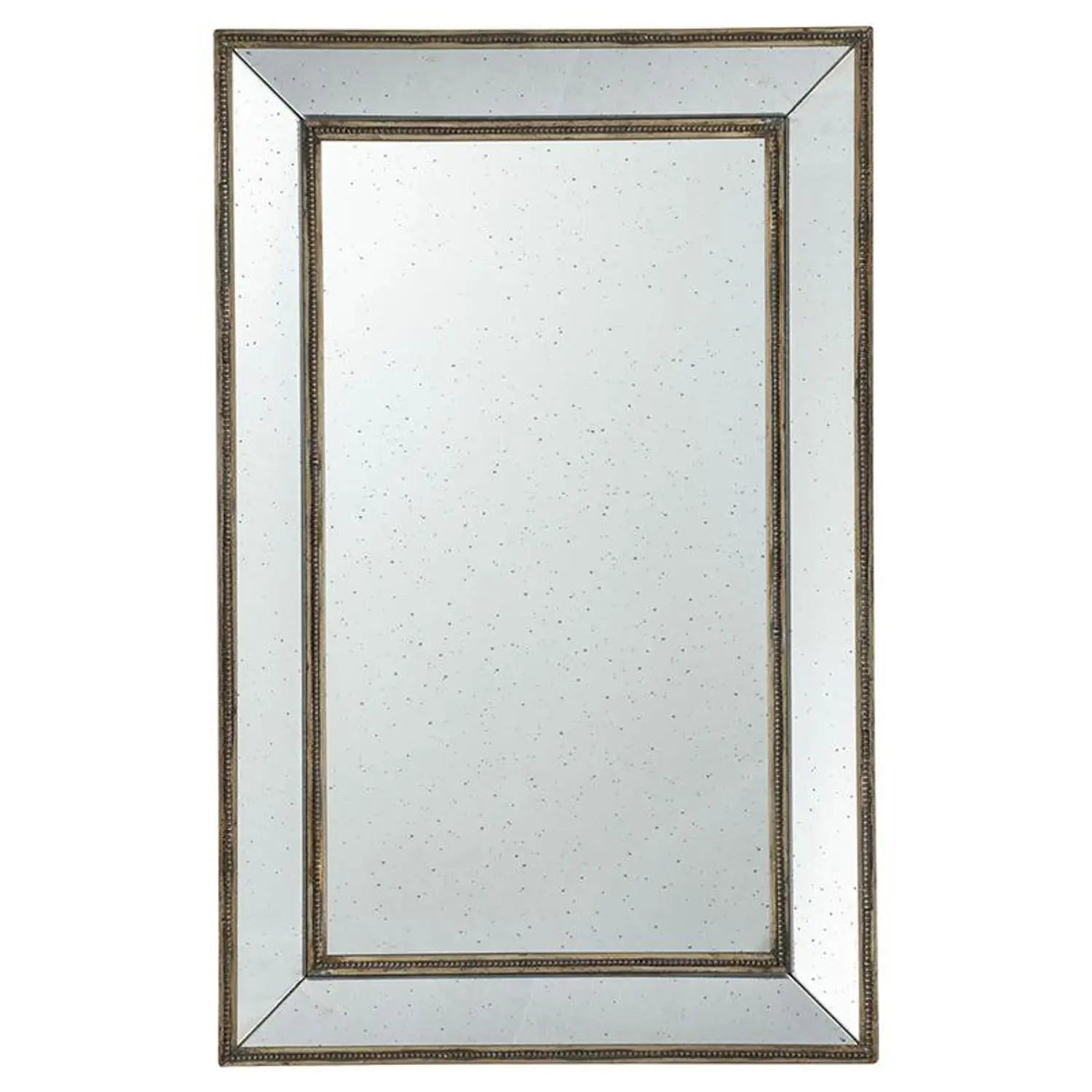Silver Rectangle Accent Mirror - GreatEagleInc