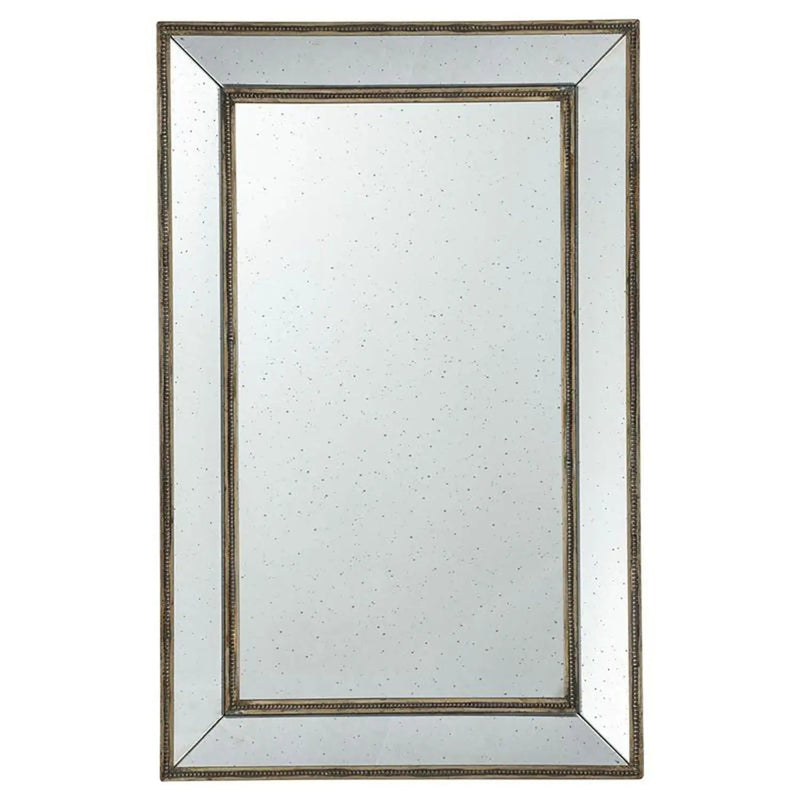 Silver Rectangle Accent Mirror - GreatEagleInc