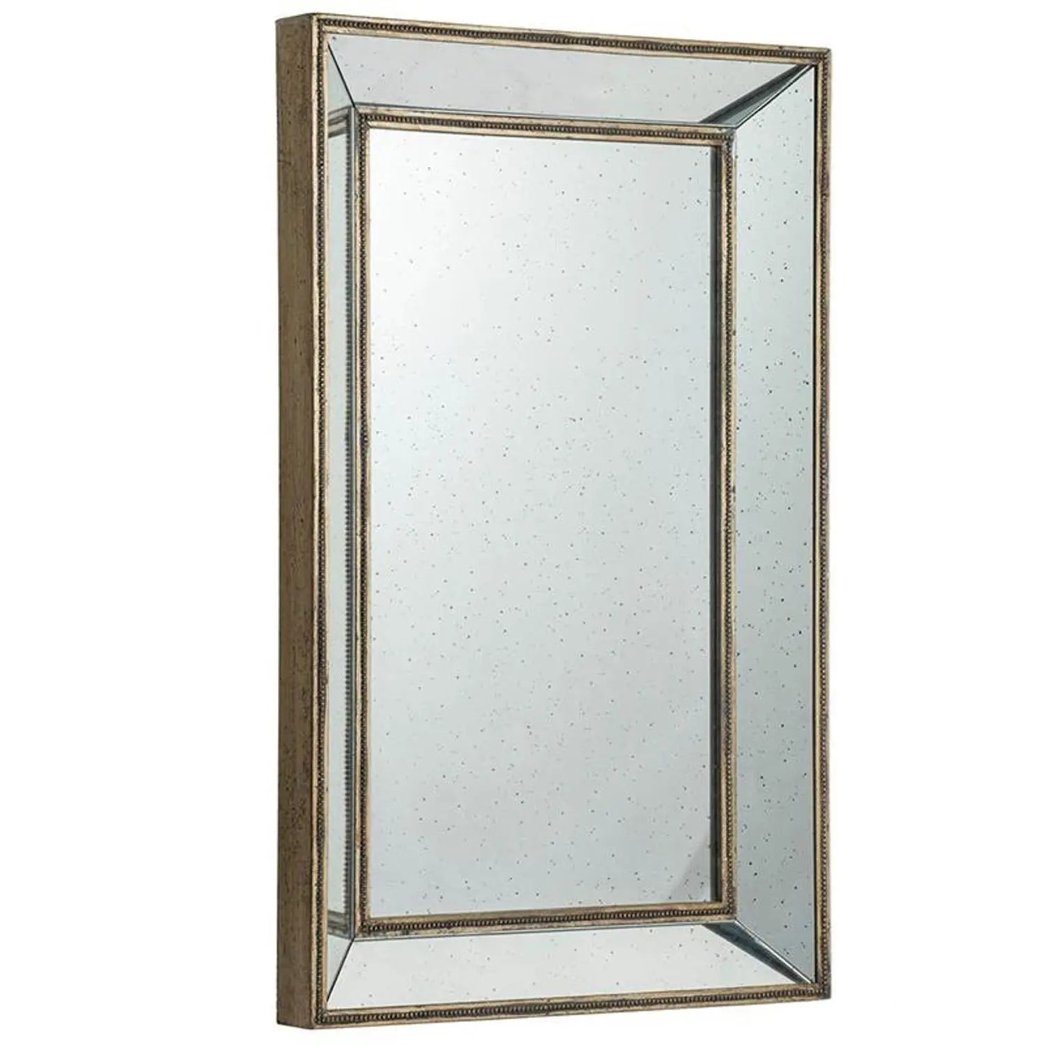 Silver Rectangle Accent Mirror - GreatEagleInc