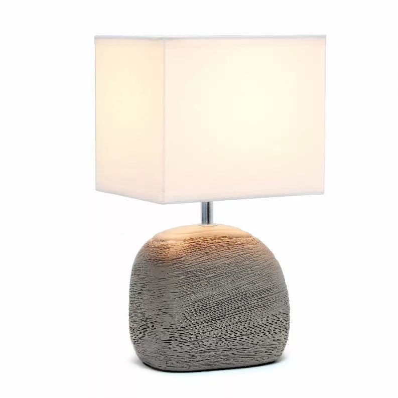 Simple Designs Bedrock Ceramic Table Lamp All The Rages, Inc.
