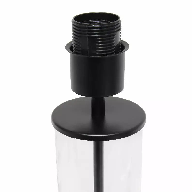 Simple Designs Encased Metal and Clear Glass Table Lamp All The Rages, Inc.