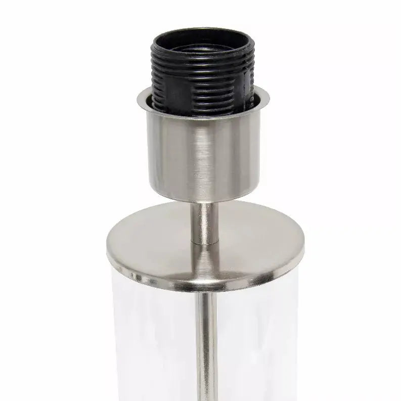 Simple Designs Encased Metal and Clear Glass Table Lamp All The Rages, Inc.