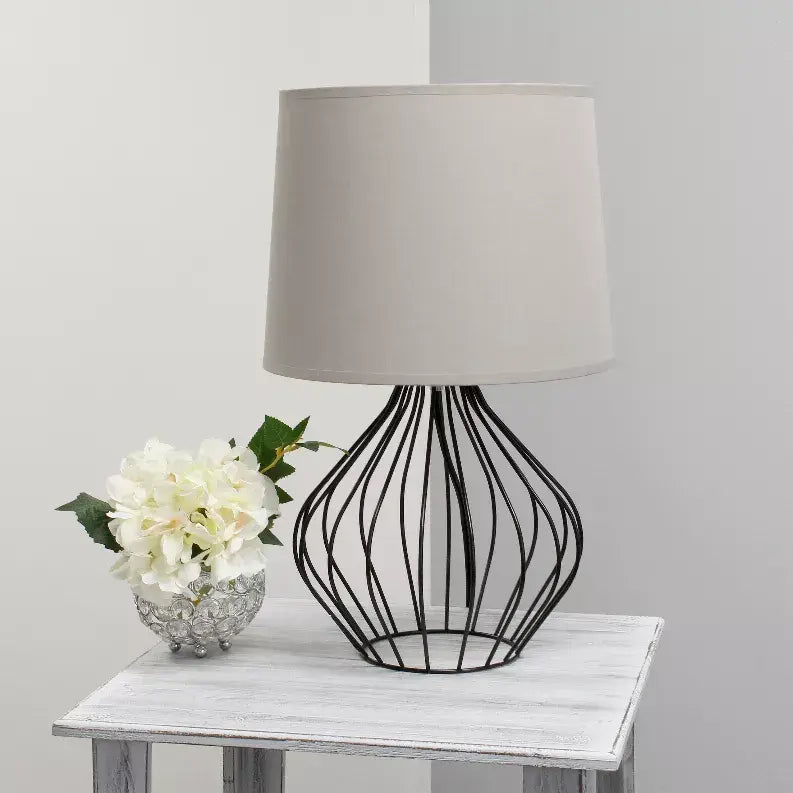 Simple Designs Geometrically Wired Table Lamp All The Rages, Inc.