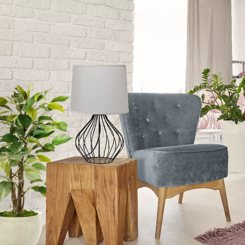 Simple Designs Geometrically Wired Table Lamp All The Rages, Inc.