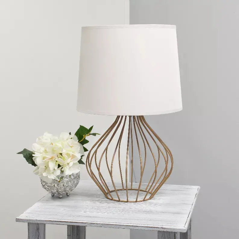 Simple Designs Geometrically Wired Table Lamp All The Rages, Inc.