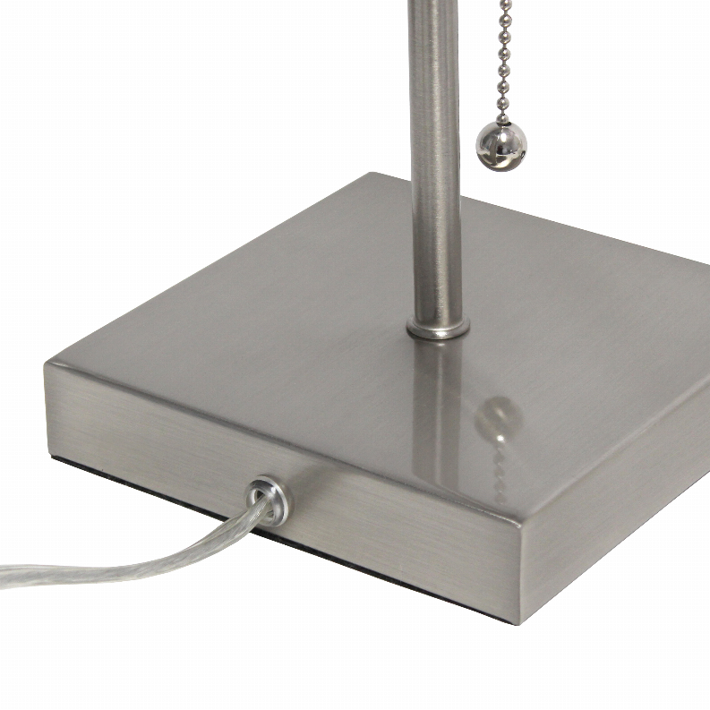 Simple Designs Petite Stick Lamp with USB Charging Port and Fabric Shade 2 Pack Set All The Rages, Inc.