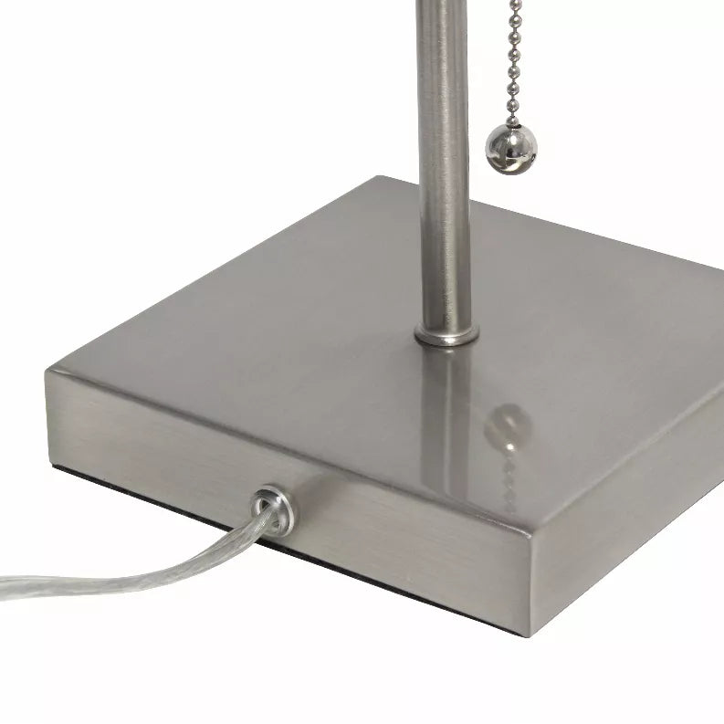 Simple Designs Petite Stick Lamp with USB Charging Port and Fabric Shade 2 Pack Set All The Rages, Inc.