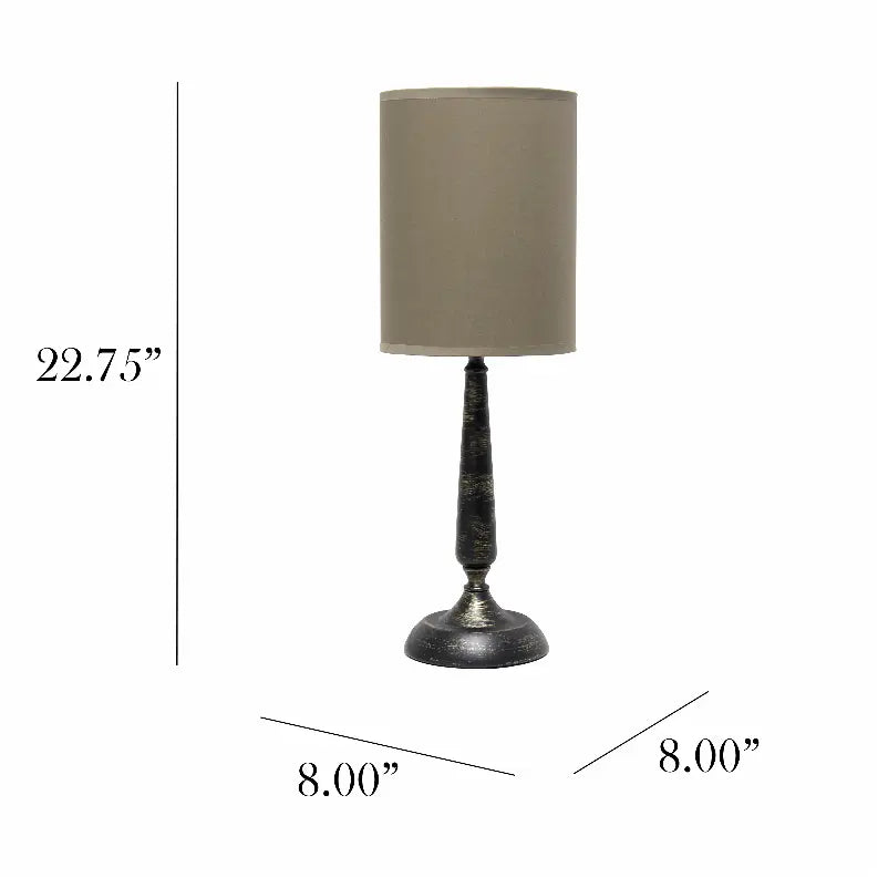 Simple Designs Traditional Candlestick Table Lamp All The Rages, Inc.