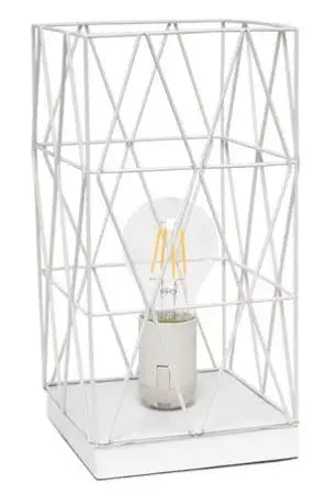 Simple Designs Wired Mesh Uplight Table Lamp All The Rages, Inc.