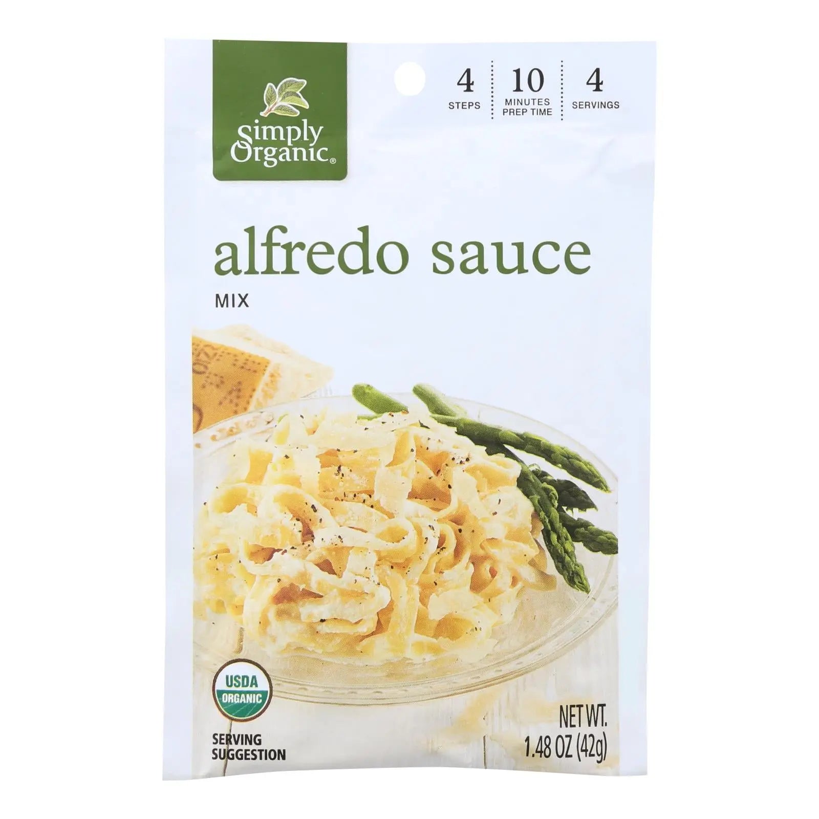 Simply Organic Alfredo Seasoning Mix - Case Of 12 - 1.48 Oz. Simply Organic