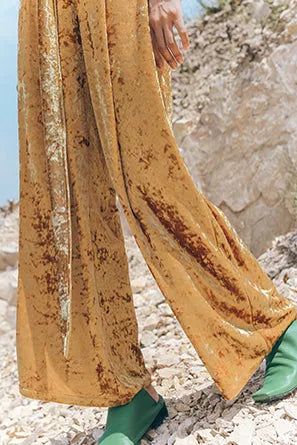 Since Then | Sandy Gold Wide Leg Pant Fangyan