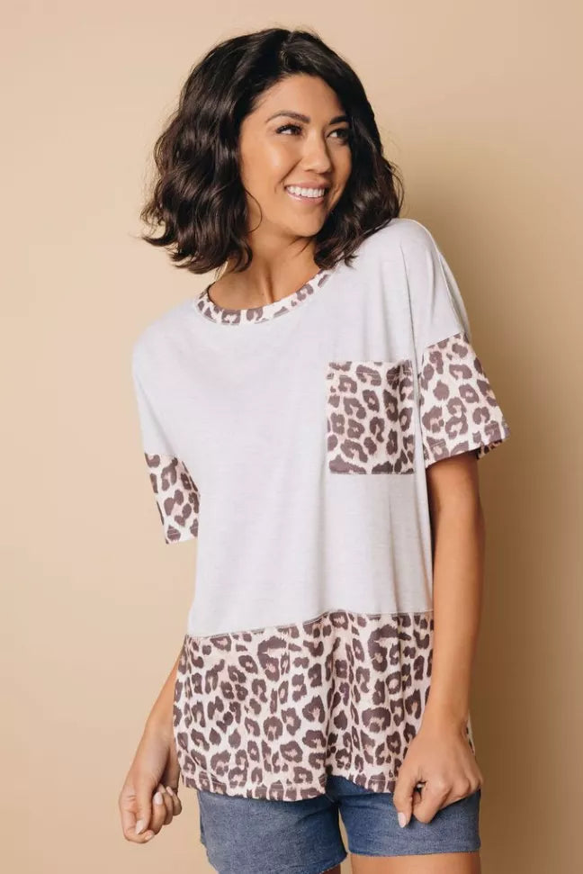 Sittin' Back Leopard Top Stay Warm in Style