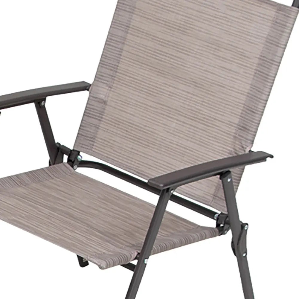 Six Piece Clear and Brown Square Glass Dining Set with Four Chairs Homeroots Outdoor