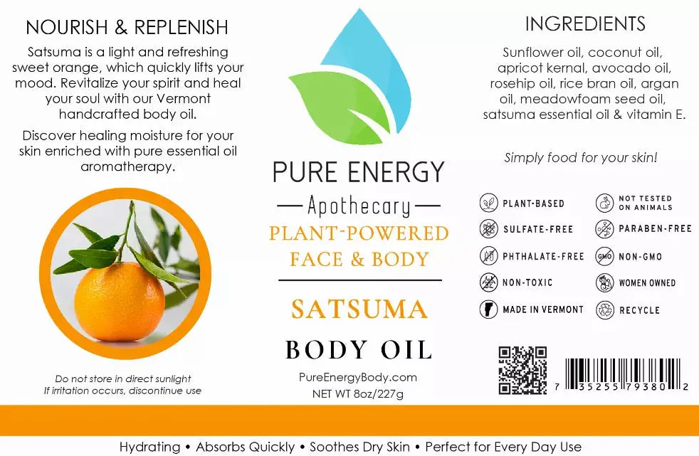 Skin Oil (Satsuma) Pure Energy Apothecary