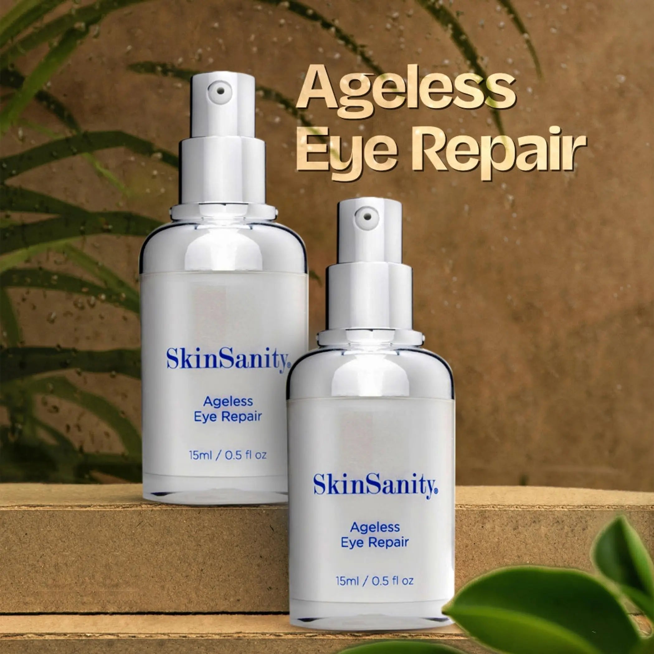 SkinSanity Eye Repair Serum with Hyaluronic Acid and Marine Algae 0.5 fl oz DermOne Health & Wellness