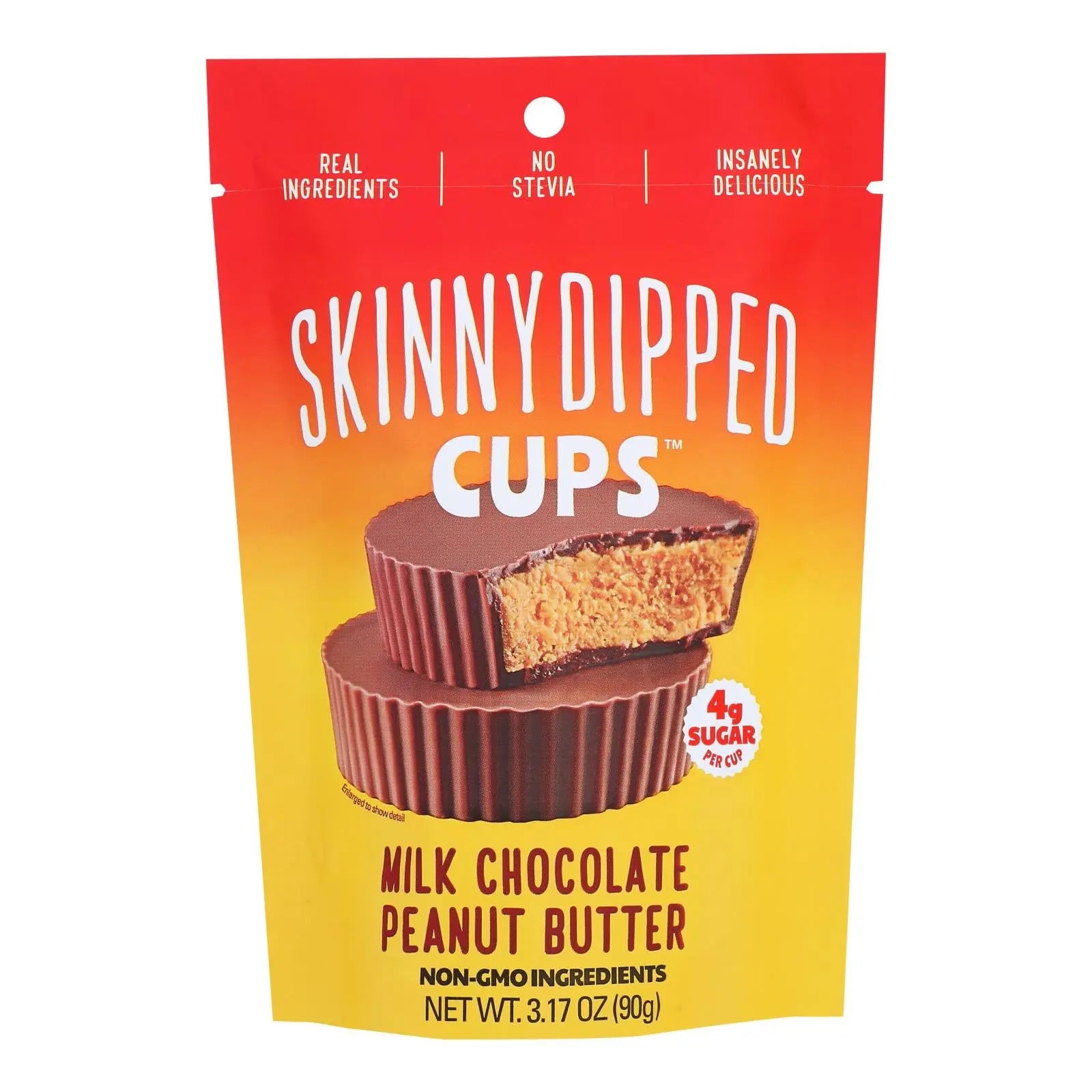 Skinnydipped - Peanut Butter Cup Milk Chocolate - Case Of 10-3.17 Oz Skinnydipped