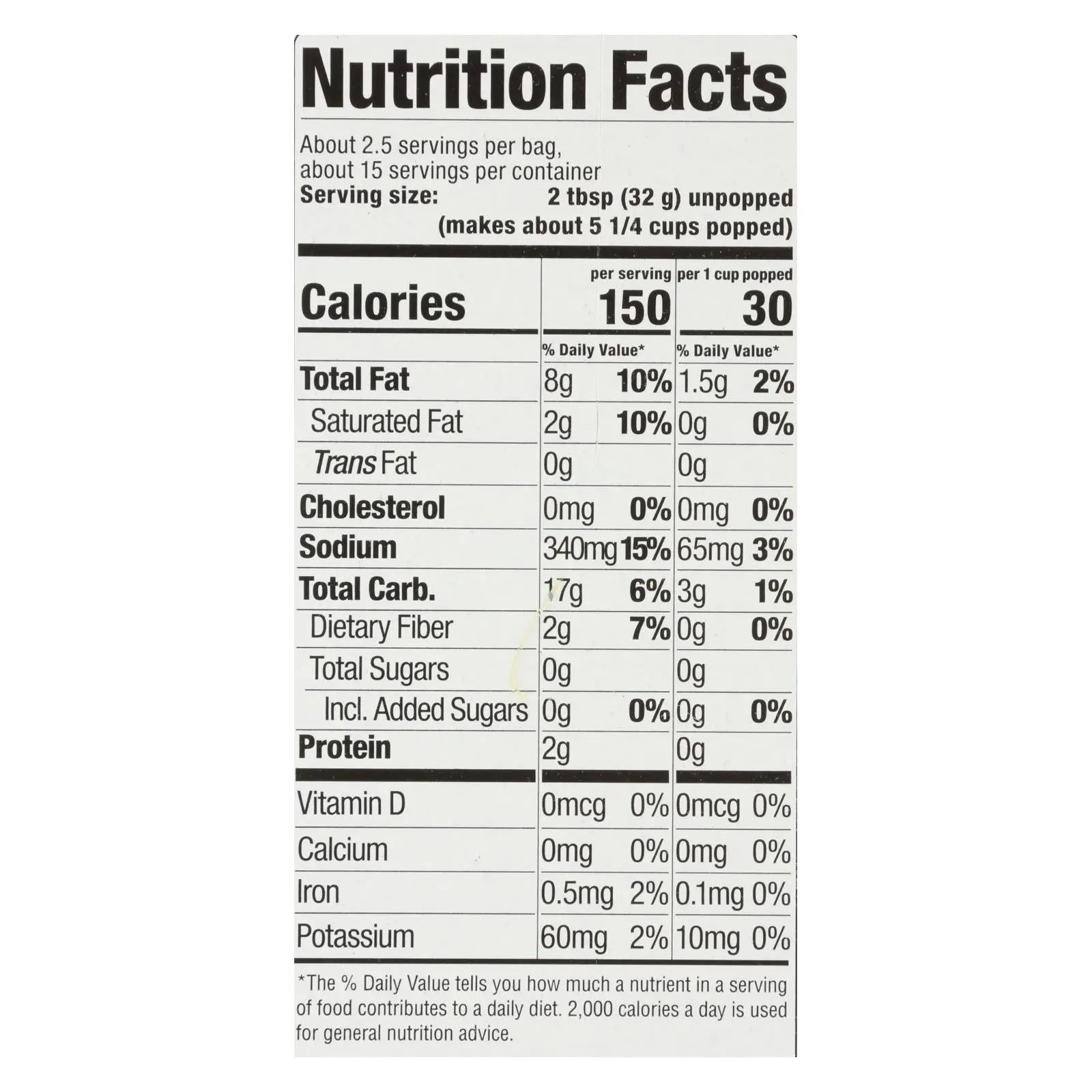 Skinnypop Popcorn - Popcorn Micro Butter - Case Of 6 - 6/2.8 Oz Skinnypop Popcorn