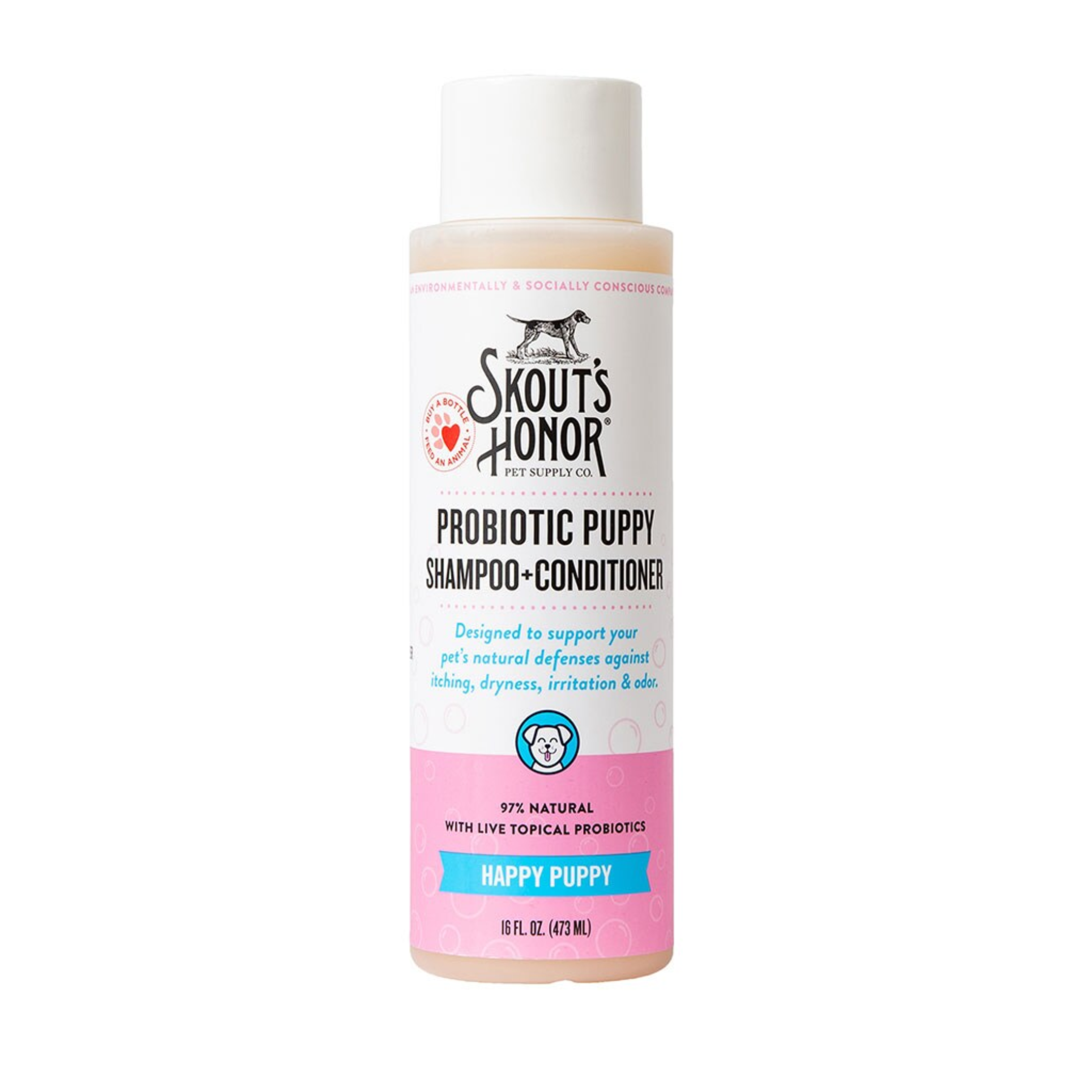 Skout's Honor Probiotic Shampoo + Conditioner Happy Puppy 16 oz Skout's Honor