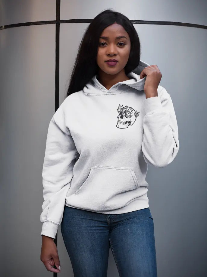 Skull Hoodie 2.0 [Small Logo] Black Cat Bazaar