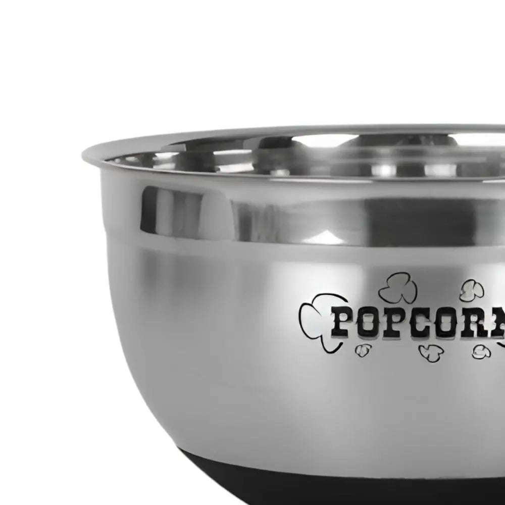 Sleek Stainless Steel Popcorn Serving Bowl Homeroots Kitchen & Dining