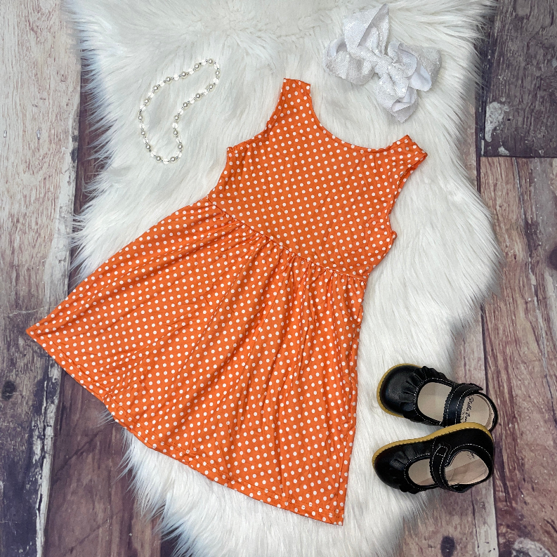 Sleeveless Polkadot Mid-Twirl Dress Stella Bean Clothing