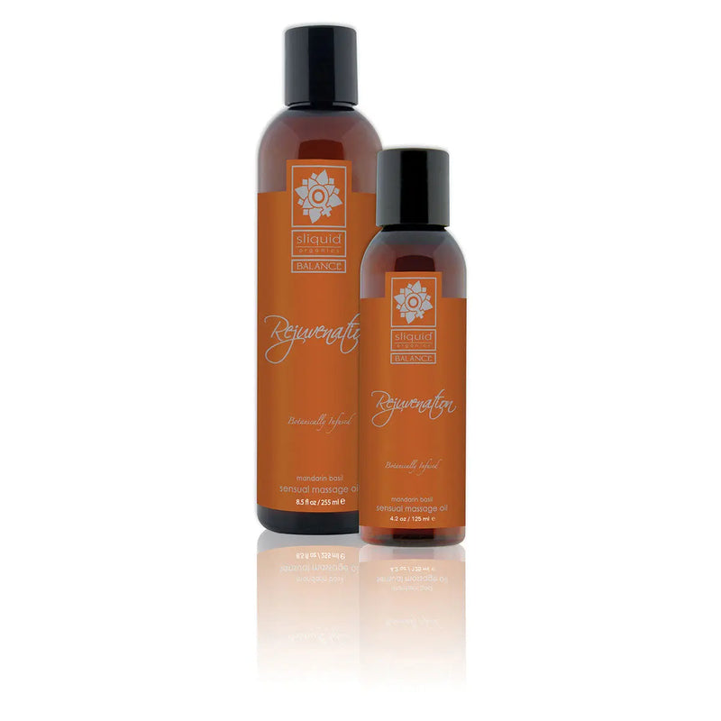 Sliquid Organics Massage Oil Rejuvenation 8.5oz Sliquid