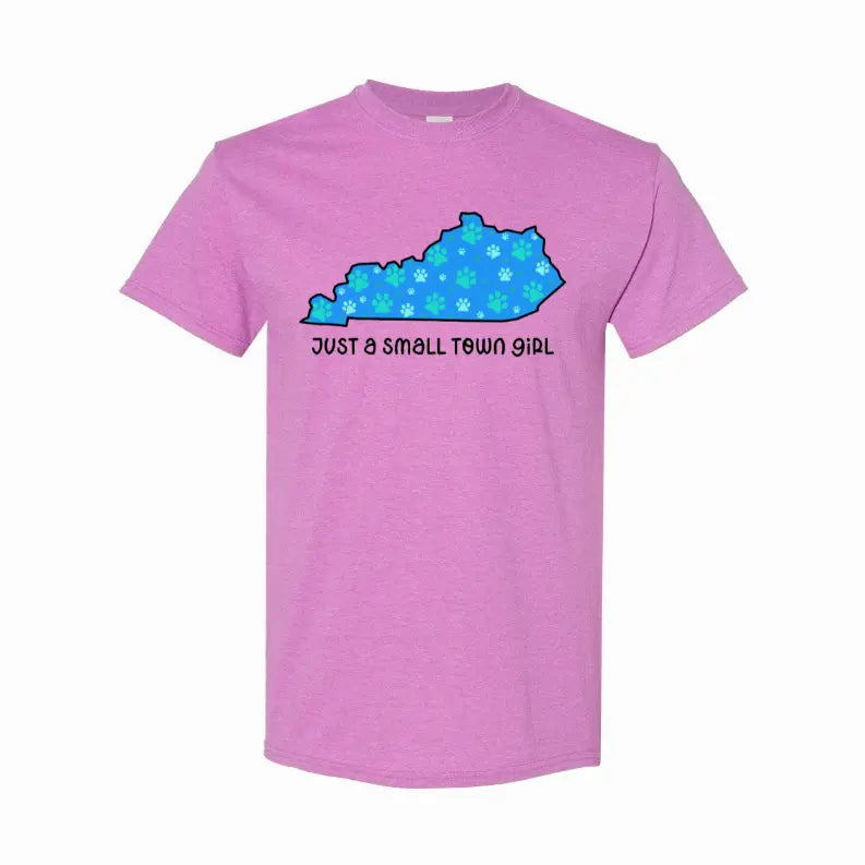 Small Town Girl KY Pawprints T-Shirt Simply Inspired Creations