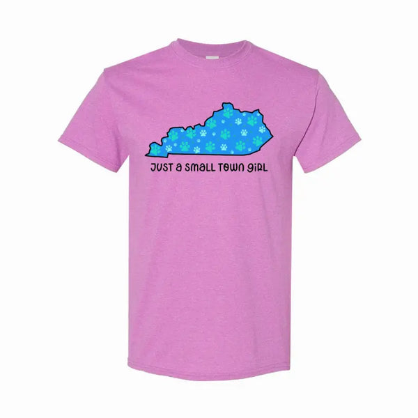 Small Town Girl KY Pawprints T-Shirt Simply Inspired Creations