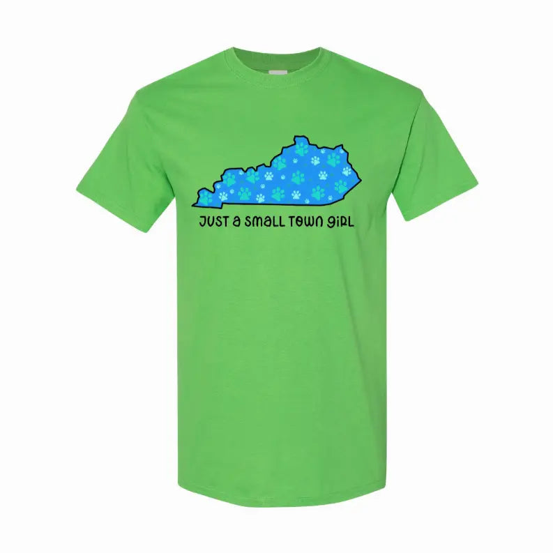 Small Town Girl KY Pawprints T-Shirt Simply Inspired Creations