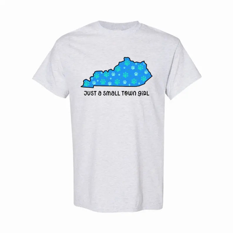Small Town Girl KY Pawprints T-Shirt Simply Inspired Creations