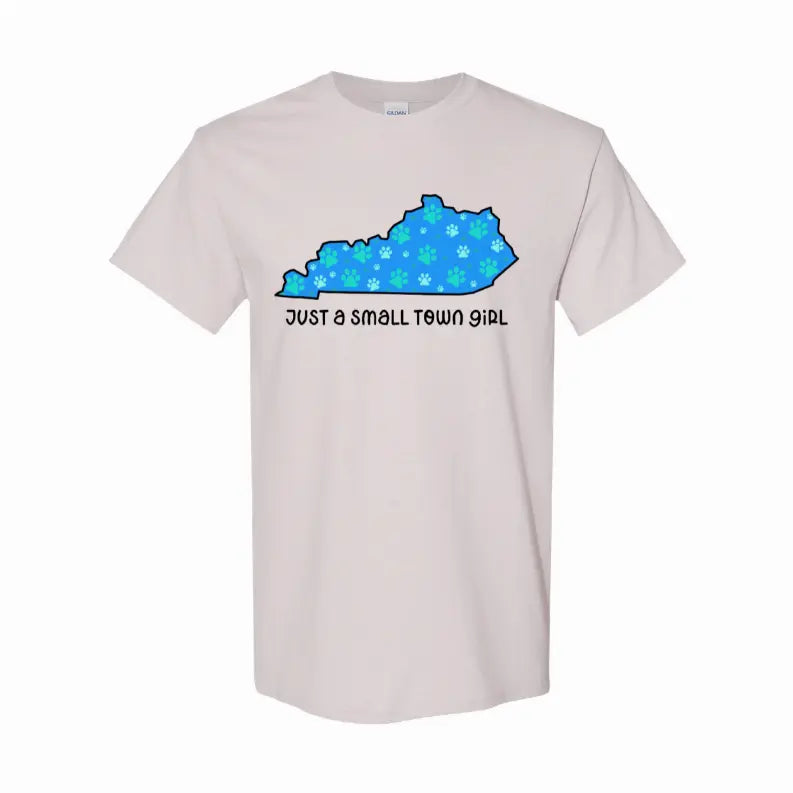 Small Town Girl KY Pawprints T-Shirt Simply Inspired Creations