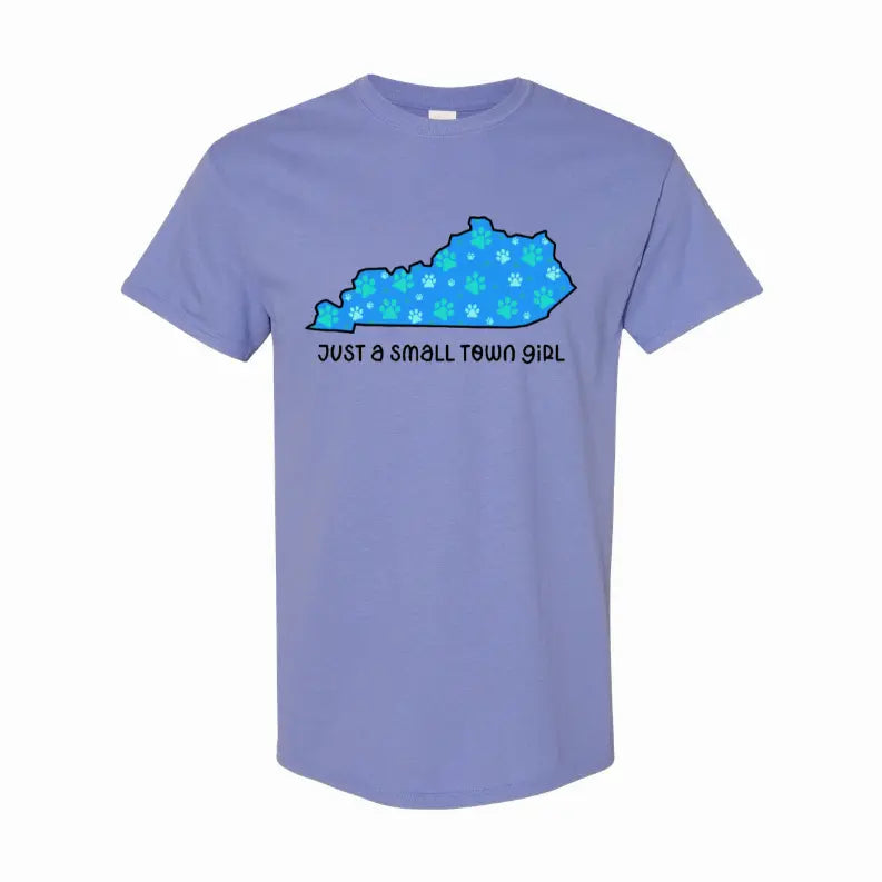 Small Town Girl KY Pawprints T-Shirt Simply Inspired Creations