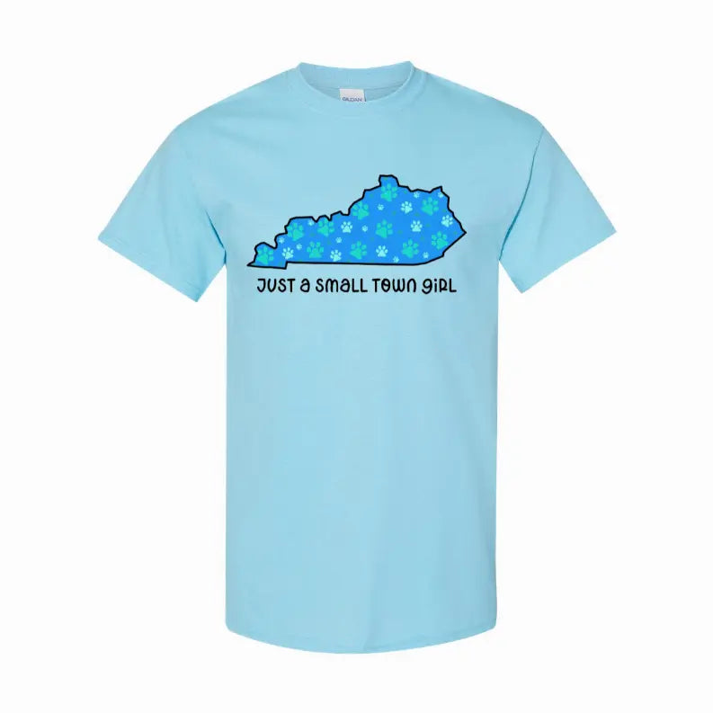 Small Town Girl KY Pawprints T-Shirt Simply Inspired Creations
