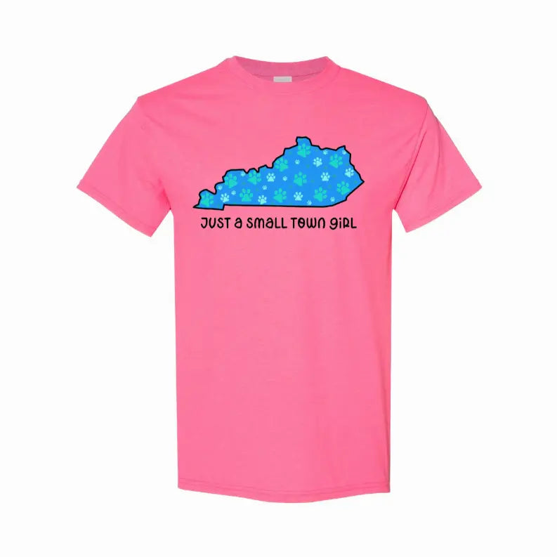 Small Town Girl KY Pawprints T-Shirt Simply Inspired Creations