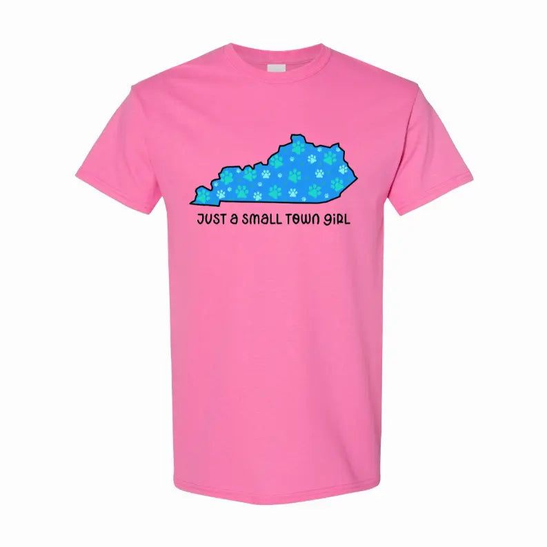 Small Town Girl KY Pawprints T-Shirt Simply Inspired Creations