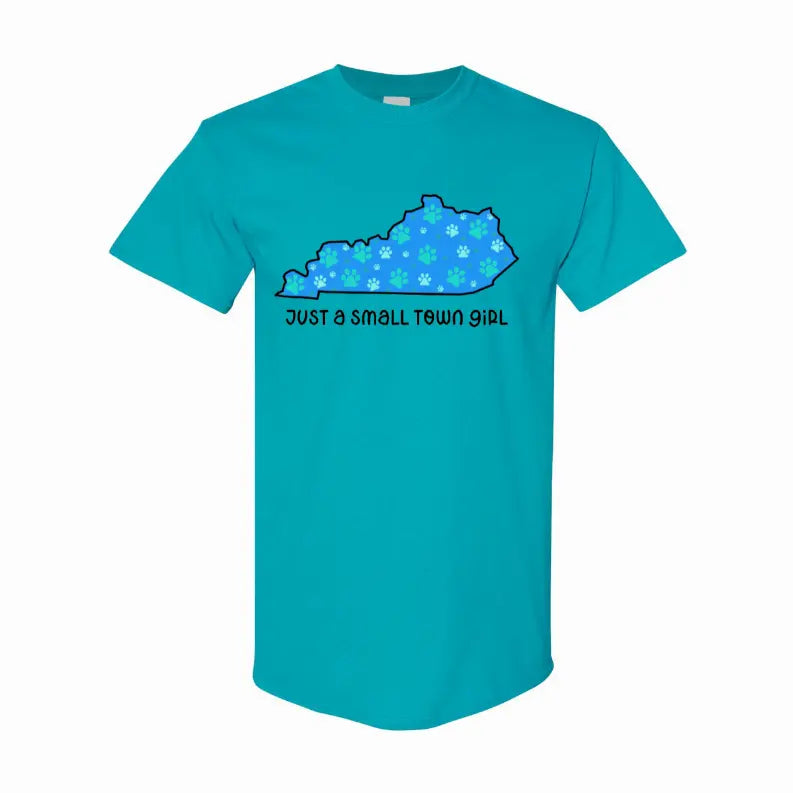 Small Town Girl KY Pawprints T-Shirt Simply Inspired Creations