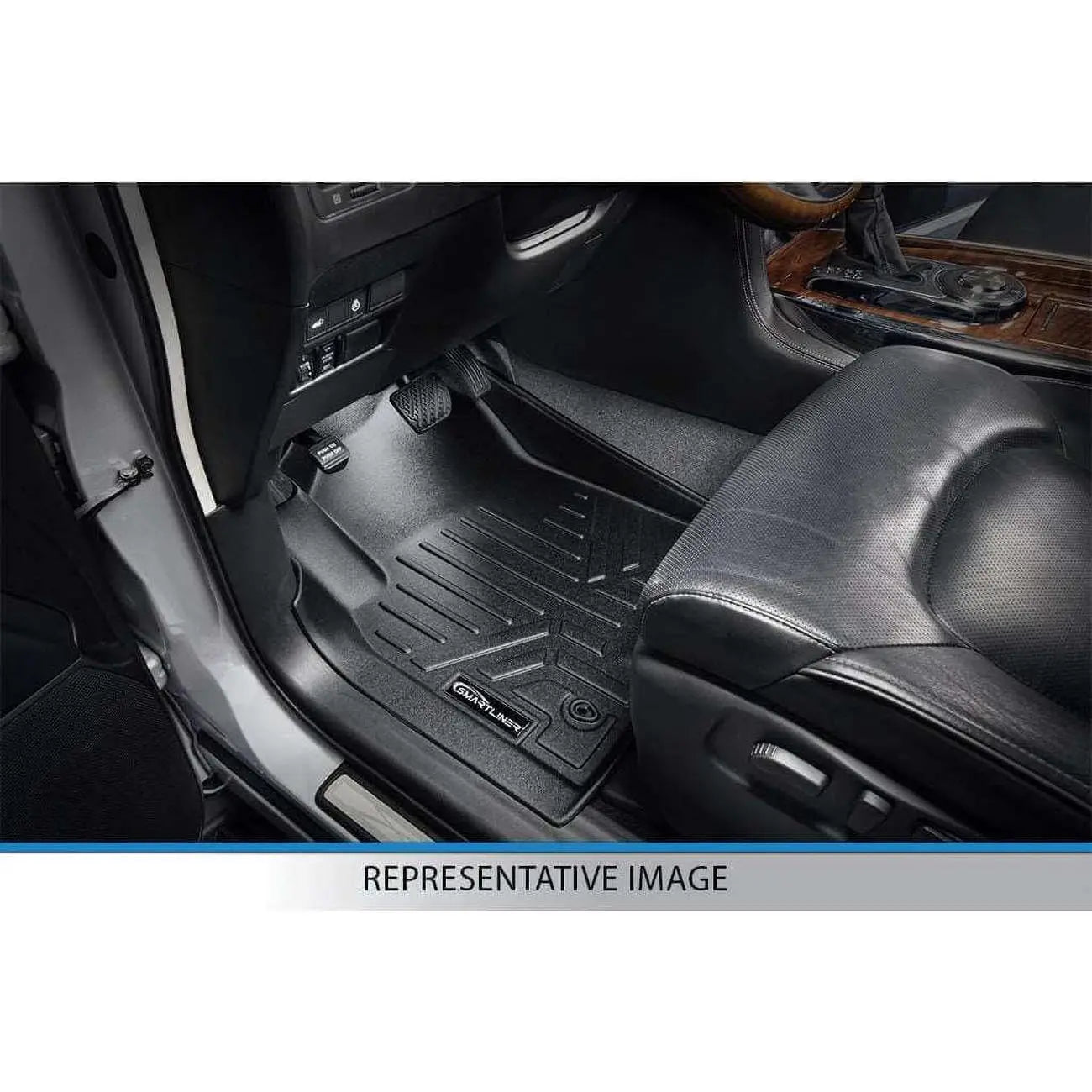 Smartliner Floor Liners Front/2nd Row 2001 - 2007 Silverado/sierra Ext Extended Cab (black) SMARTLINER