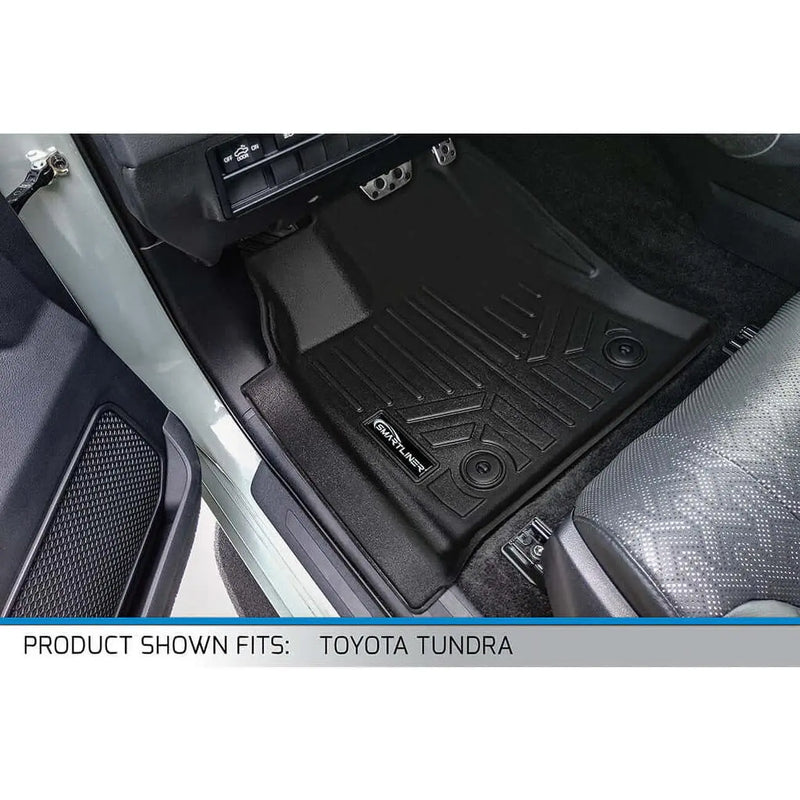 Smartliner Floor Liners Front/2nd Row 2022–2025 Toyota Tundra Crewmax Cab (black) SMARTLINER