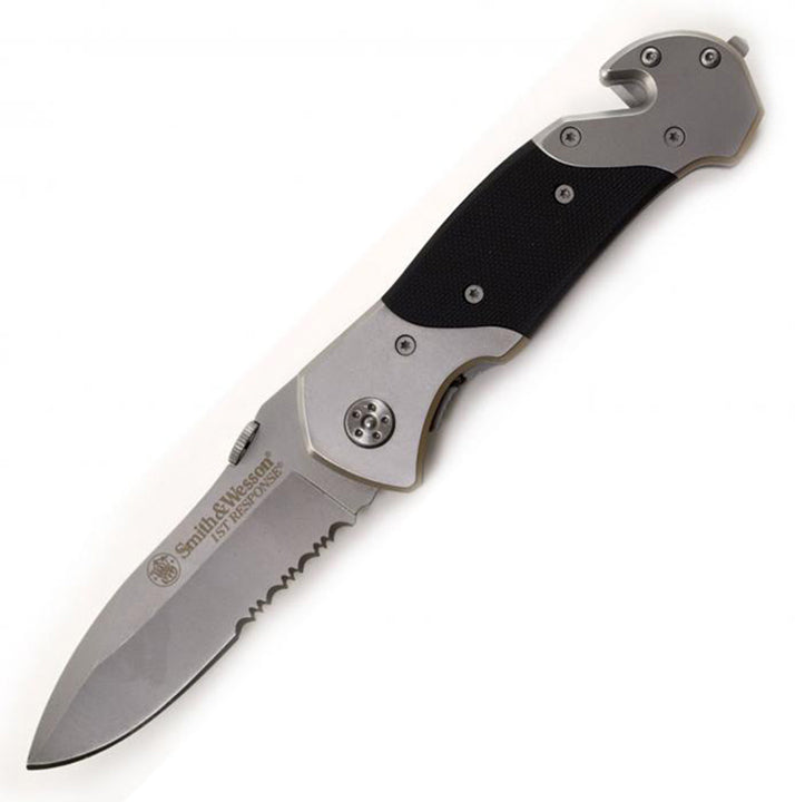 Smith & Wesson 1st Response 3.3" Folding Pocket Knife & Rescue Tool BTI Tools